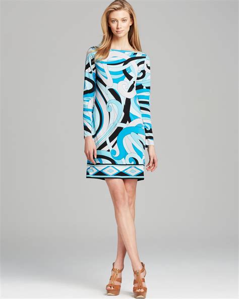 animal print kleid michael kors blau|Women's Blue Mini, Midi and Maxi Dresses .